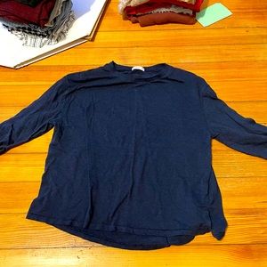 Cotton On XS Navy Blue 3/4 Sleeve Top